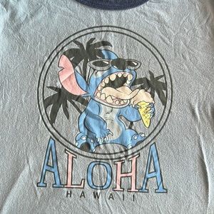 Blue with dark blue cross stitch shirt